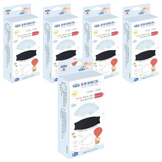 PERFECT 普惠醫工 韓版魚型4D立體醫用口罩 兒童款KF94 未滅菌 18 x 7cm, 10片, 5盒, 時尚黑