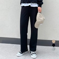 jalbba jean 女性舒適鬆緊帶直筒褲