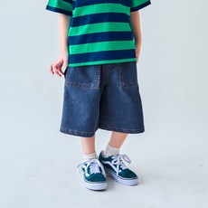 마리앤모리 아동용 쿨핏 버뮤다 데님 팬츠