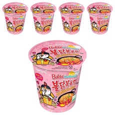 Samyang Foods 三養 Buldak 奶油白醬火辣雞肉風味鐵板炒麵 80g, 5入