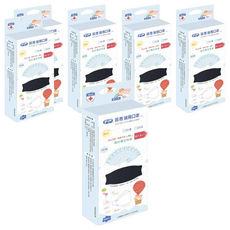 PERFECT 普惠醫工 韓版魚型4D立體醫用口罩 兒童款KF94 未滅菌 18 x 7cm, 10片, 6盒, 時尚黑