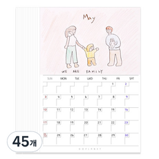 지오플래닛 DIY 나만의 캘린더 만들기 A4, 45개