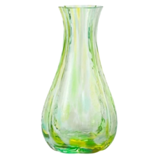 ADERIA GLASS 津輕系列 花彩玻璃花瓶, 森林綠