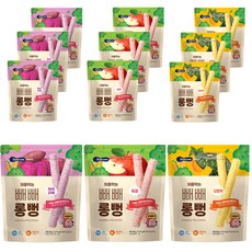 베베쿡 처음먹는 빼빼롱뻥 단호박 30g 4p + 사과 30g 4p + 자색고구마 30g 4p, 1세트