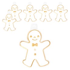 AMOS 阿摩司 壓克力模型版 迷你 薑餅人 適用年齡三歲以上, 6個