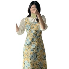 HANSGALLERY 韓國製雪莉亞麻圍裙, 混色, 1個