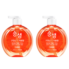 순샘 구연산 자몽 용기 세제, 500ml, 2개