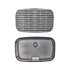 like-it 日本製 牙刷肥皂瀝水盒, 透明灰, 1個