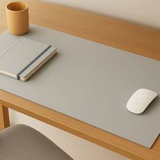 CASA JACQUELINE 皮革防水桌布, 灰色+綠色, 120x80, 1張