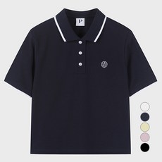 POLHAM 女款Pique翻領短版短袖T恤