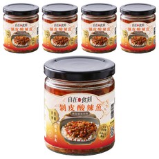 自在食刻 剝皮酸辣魚, 噴香魚肉燥，台灣黑皮旗魚製成, 240g, 5罐