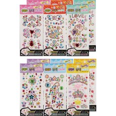 Dorothy STATIONERY 珠寶水鑽貼紙 6款, 隨機出貨, 12個