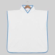 LollyTree 兒童款大尺碼連帽沙灘長袍 純色