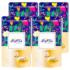 High Tea 金麥蜂釀香綠茶 嚴選高品質 甜潤回甘 淡淡甜桃香氣 清香滑順 濃郁蜂蜜與啤酒花香, 2g, 12包, 4袋