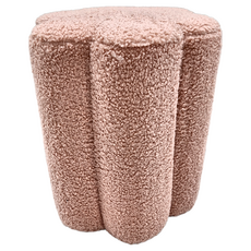 MH 家居 可麗露羊羔絨化妝椅凳 實木 韓國原創設計 珊瑚米/森林綠/淡藕紫, 粉色, 1個