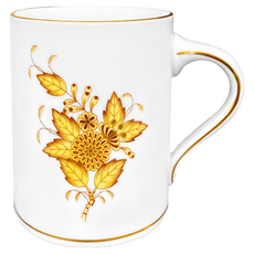 Herend 아포니 비어 머그잔 500ml, 옐로우, 1개