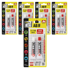 a+a 金屬ab膠 m_aa02 - 超強黏性 五分鐘速乾 金屬修復專家, 5入