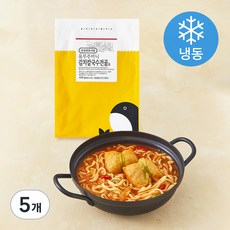 부산깡통시장 유부주머니 김치칼국수전골 (냉동), 470g, 5개