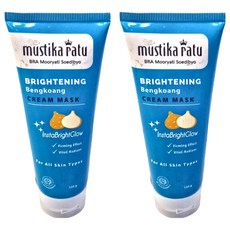 mustika ratu 峇里島 豆薯亮白面膜泥 125g, 1入, 2條