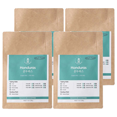 DUTCH&BEAN 宏都拉斯科潘SHG單品咖啡豆, 無研磨咖啡豆, 200g, 4個