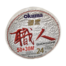 okuma 寶熊釣具 SHOKUZINE 原絲碳纖線 #24, 1個, 透明