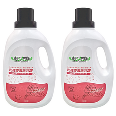 輕身體艷 玫瑰香氛洗衣精, 2kg, 2桶