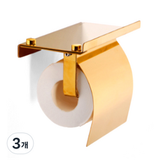 層架式高級衛生紙架, 金色, 3個