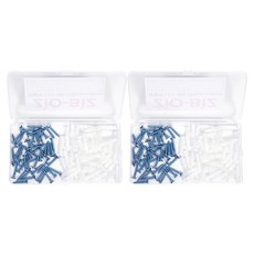 ZioBiz 螺絲壁虎 30mm 50入 + 螺絲 25mm 50入 套組 白色, 2套