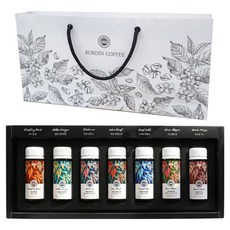 BORDIN Two-shot Coffee7款罐裝混合咖啡豆組+提袋, 50ml, 7瓶, 1組