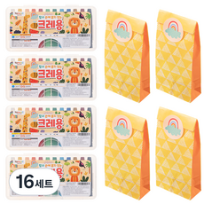 Tamsaa 不沾手的蠟筆 生日禮物用, 16套