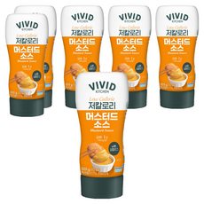 비비드키친 저칼로리 머스터드소스, 320g, 6개