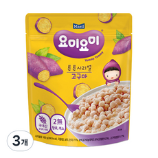 요미요미 튼튼시리얼, 고구마, 3개, 100g