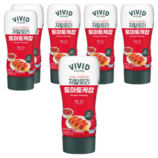 비비드키친 저칼로리 토마토케찹, 320g, 6개