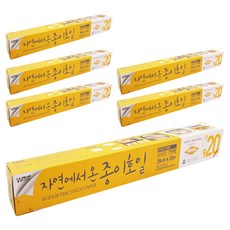 월리스 자연에서 온 종이호일 롤타입, 20m, 1개입, 6개