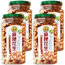 達人傳家 麻辣花生, 台灣嚴選, 250g, 4罐