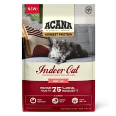 acana 愛肯拿 頂級無穀高蛋白室內貓乾飼料, 雞肉、鮭魚和鱒魚, 4.5kg, 1袋