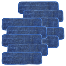 aclean 超細纖維拖把用藍色高級環狀抹布 5入, 2套