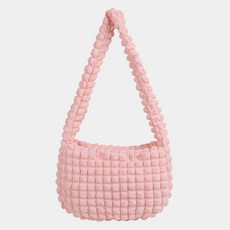 SHOOPEN 泡泡毛球抓皺流浪包 HPABGEA403, LightPink