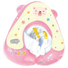 NAI-B 奈比嬰兒趴式泳圈 適用於7個月-24個月（14kg以下）的嬰兒, 粉色, 1個