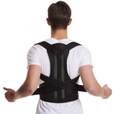 腰肩體態管理美體帶 黑色款, 1個