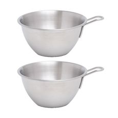 Reborn.J New Mini短把手攪拌碗&濾網 2件組, 1組, 單色