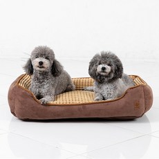 DING DONG PET 寵物玉米方形坐墊, 棕色