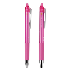 PILOT 百樂 極細按鍵魔擦筆 0.4mm, 粉色, 2支