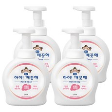아이깨끗해 핸드워시 레몬향, 490ml, 4개
