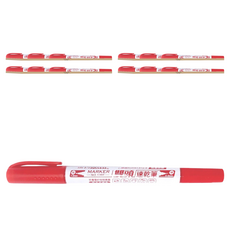 SUCCESS 成功 雙頭速乾筆 粗細雙頭隨意使用 防水不褪色 安全無毒, 紅色, 12支