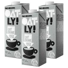 OATLY 咖啡師燕麥奶 100% 全素, 1L, 3瓶