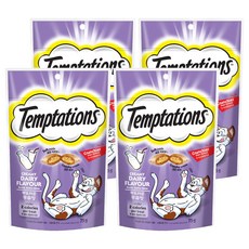 템테이션 고양이 부드러운 스낵, 우유맛, 75g, 4개 우유맛, 75g, 4개