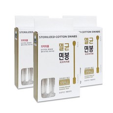 올웨일리 유기농 감마레이 멸균 면봉 TSP2899, 3개, 30개입