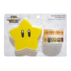 Nintendo 任天堂 Super Mario 瑪利歐 造型紙膠帶切割器套裝, 1捲, 超級星星