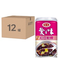 愛之味 蒟蒻紅豆粉粿, 340g, 12罐